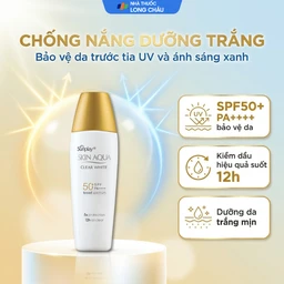 Sữa chống nắng Sunplay Skin Aqua SPF50+ Clear White dưỡng trắng da, mịn màng (25g) 2