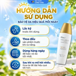 Sữa chống nắng Sunplay Skin Aqua SPF50+ Clear White dưỡng trắng da, mịn màng (25g) 5