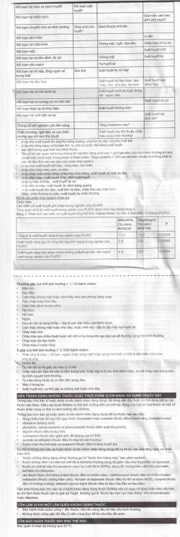 Thuốc Brilinta AstraZeneca giảm nguy cơ bị lên cơn đau tim , đột quỵ (6 vỉ x 10 viên)