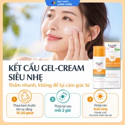 Kem chống nắng Eucerin Sun Dry Touch Oil Control SPF50+ PA+++ kiểm soát nhờn (50ml) 5