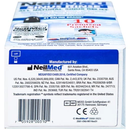 Bộ rửa mũi Neilmed Sinus Rinse (1 bình + 10 gói) làm sạch và ngăn ngừa viêm xoang, viêm mũi dị ứng