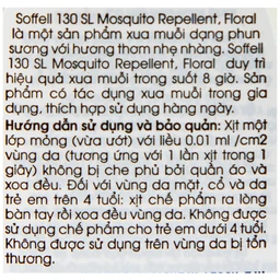 Xịt xua muỗi Soffell hương hoa giúp chống muỗi trong suốt 8 giờ (30ml)