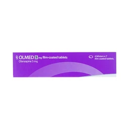 Viên nén Olmed 5mg Actavis điều trị bệnh tâm thần phân liệt (4 vỉ x 7 viên)