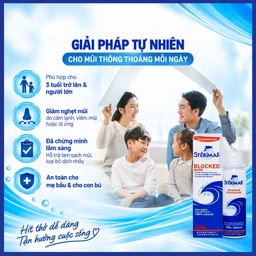 Xịt mũi Sterimar Blocked Nose dùng cho người lớn và trẻ từ 3 tuổi - Giảm nghẹt mũi, viêm mũi, viêm xoang 50ml 3