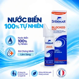 Xịt mũi Sterimar Blocked Nose dùng cho người lớn và trẻ từ 3 tuổi - Giảm nghẹt mũi, viêm mũi, viêm xoang 50ml 5