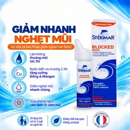 Xịt mũi Sterimar Blocked Nose dùng cho người lớn và trẻ từ 3 tuổi - Giảm nghẹt mũi, viêm mũi, viêm xoang 50ml 2