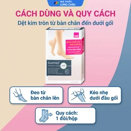 Vớ gối giãn tĩnh mạch Duomed size M 5