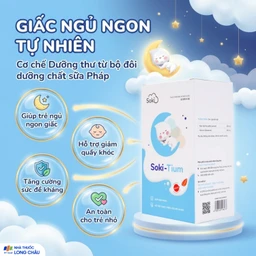 Bột hòa tan giúp ngủ ngon, tăng sức đề kháng Soki-Tium (12 gói x 3g) 2