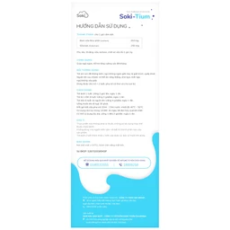 Bột hòa tan giúp ngủ ngon, tăng sức đề kháng Soki-Tium (12 gói x 3g)