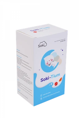 Bột hòa tan giúp ngủ ngon, tăng sức đề kháng Soki-Tium (12 gói x 3g)