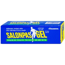  Gel Salonpas giảm đau, kháng viêm các cơn đau cơ, khớp (30g)