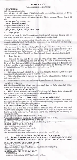 Thuốc Veinofytol Tilman điều trị suy tĩnh mạch mãn tính nhẹ (4 vỉ x 10 viên)