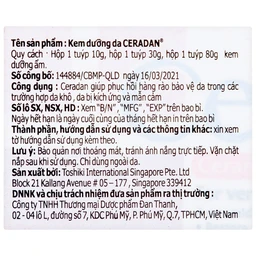 Kem dưỡng ẩm cho bé Ceradan Ceramide skin barrier repair cream 10g