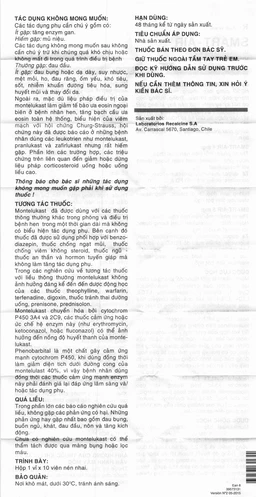 Viên nhai Smart-Air 4mg Recalcine điều trị hen phế quản mạn tính (1 vỉ x 10 viên)