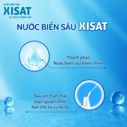 Xịt mũi Xisat người lớn 75ml làm sạch thông mũi
