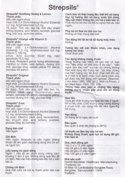 Viên ngậm Strepsils Soothing mật ong & chanh giảm đau họng (50 gói x 2 viên)