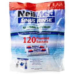 Bột pha rửa mũi Neilmed Sinus Rinse (120 gói) All Natural Sinus Relief làm sạch và ngăn ngừa viêm xoang, viêm mũi dị ứng