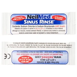 Bột pha rửa mũi Neilmed Sinus Rinse (120 gói) All Natural Sinus Relief làm sạch và ngăn ngừa viêm xoang, viêm mũi dị ứng