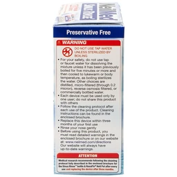 Bột pha rửa mũi Neilmed Sinus Rinse (120 gói) All Natural Sinus Relief làm sạch và ngăn ngừa viêm xoang, viêm mũi dị ứng