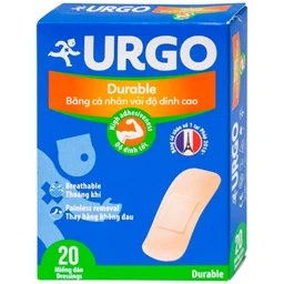 Băng cá nhân vải Urgo Durable 2x6cm (20 miếng)