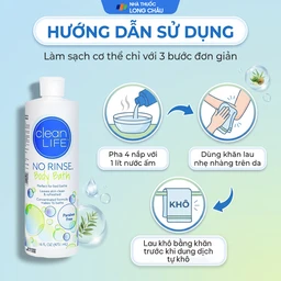 Sữa tắm Norinse Body Bath làm sạch da không cần dùng nước (473.1ml) 5