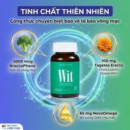 Viên uống tăng cường thị lực giảm mờ và nhòe mắt WIT For Your Eyes (30 viên) 5