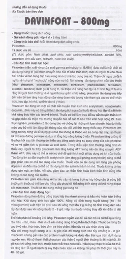 Dung dịch Davinfort 800mg/10ml Hataphar điều trị chứng chóng mặt (20 ống x 10ml)