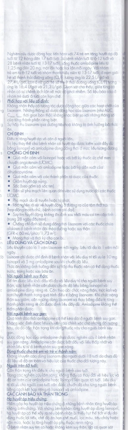 Viên nén Lisonorm Gedeon điều trị tăng huyết áp vô căn (3 vỉ x 10 viên)