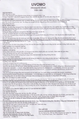 Thuốc Uvomo Saga điều trị rối loạn tiêu hóa (10 vỉ x 10 viên)