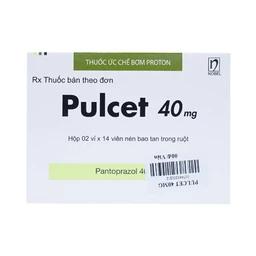 Thuốc Pulcet 40mg NobelFarma điều trị trào ngược dạ dày – thực quản (2 vỉ x 14 viên)