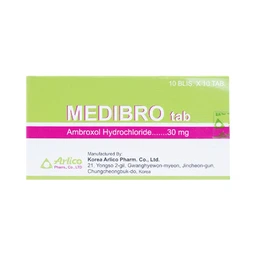 Viên nén Medibro 30mg Arlico tiêu chất nhầy đường hô hấp (10 vỉ x 10 viên)