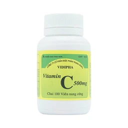 Thuốc Vitamin C 500mg Vidipha điều trị bệnh do thiếu Vitamin C (100 viên)