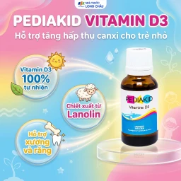 Siro hỗ trợ tăng hấp thụ canxi Pediakid Vitamin D3 (20ml) 2