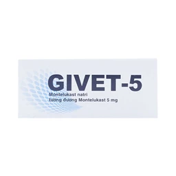 Thuốc Givet-5 phòng và điều trị viêm phế quản mạn tính (4 vỉ x 7 viên)