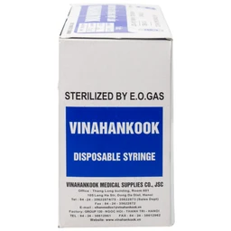 Bơm tiêm 1ml/cc 26G Vinahankook dùng một lần (100 cái)