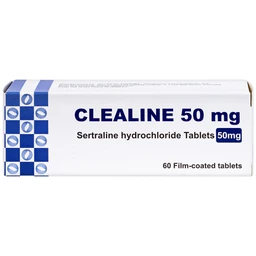 Thuốc Clealine 50mg Atlantic điều trị triệu chứng trầm cảm, rối loạn cưỡng bức ám ảnh (6 vỉ x 10 viên)