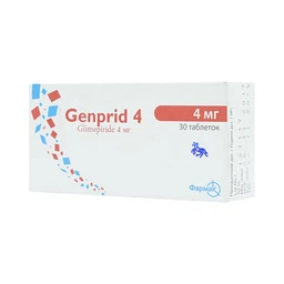 Thuốc Genprid 4 Farmak điều trị đái tháo đường típ 2 (3 vỉ x 10 viên)