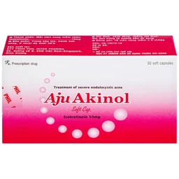 Thuốc Aju Akinol điều trị mụn trứng cá nang sần (3 vỉ x 10 viên)
