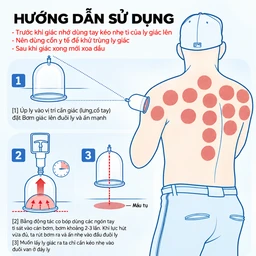 Bộ dụng cụ giác hơi không dùng lửa Duy Thành YGH02 hỗ trợ điều trị các triệu chứng đau lưng, đau đầu, cảm cúm, nhức mỏi 3