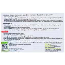 Kem bôi sẹo lồi, sẹo lâu năm Strataderm 5g