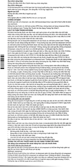 Viên nén Losec Mups 20mg AstraZeneca điều trị loét tá tràng, dạ dày (2 vỉ x 7 viên)