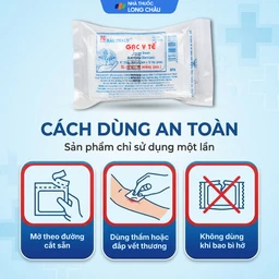 Gạc tiệt trùng Bảo Thạch nhỏ 5x6.5cm x 12 lớp (10 miếng) sơ cứu vết thương, thấm máu và dịch tiết 5