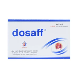 Thuốc Dosaff Domesco điều trị triệu chứng liên quan đến cơn trĩ cấp (4 vỉ x 15 viên)