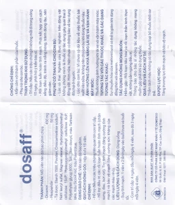 Thuốc Dosaff Domesco điều trị triệu chứng liên quan đến cơn trĩ cấp (4 vỉ x 15 viên)