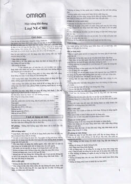 Máy xông khí dung Omron NE C801 hỗ trợ điều trị bệnh lý về đường hô hấp