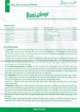 Giảm căng thẳng Bonisleep Botania (30 viên)