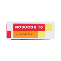 Thuốc Rosucor 10 Torrent điều trị rối loạn lipid máu (3 vỉ x 10 viên)