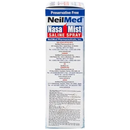 Xịt mũi Neilmed Nasamist Saline Spray 75ml giúp vệ sinh mũi xoang, làm ẩm và làm trơn mũi khô