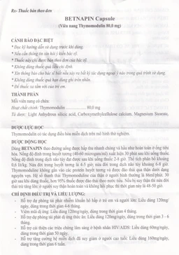 Thuốc Betnapin 80mg DongSung điều trị dị ứng, mày đay mạn tính (6 vỉ x 10 viên)