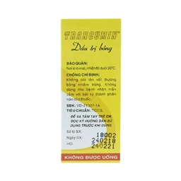 Dầu trị bỏng Trancumin OPC giúp vết thương mau lành (25ml) 